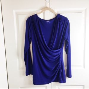 Beautiful wrap top.This top is new and never worn